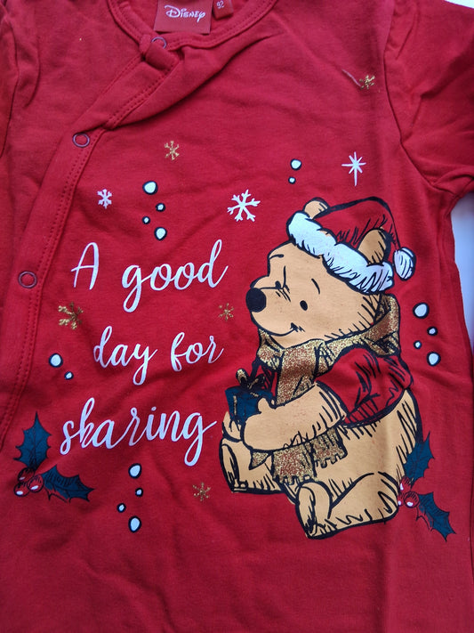 Disney Winnie the Pooh Christmas Sleepsuit
