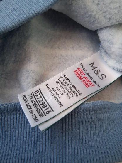 Marks & Spencers - Dinosaur Sweatshirt - 9-12 Months