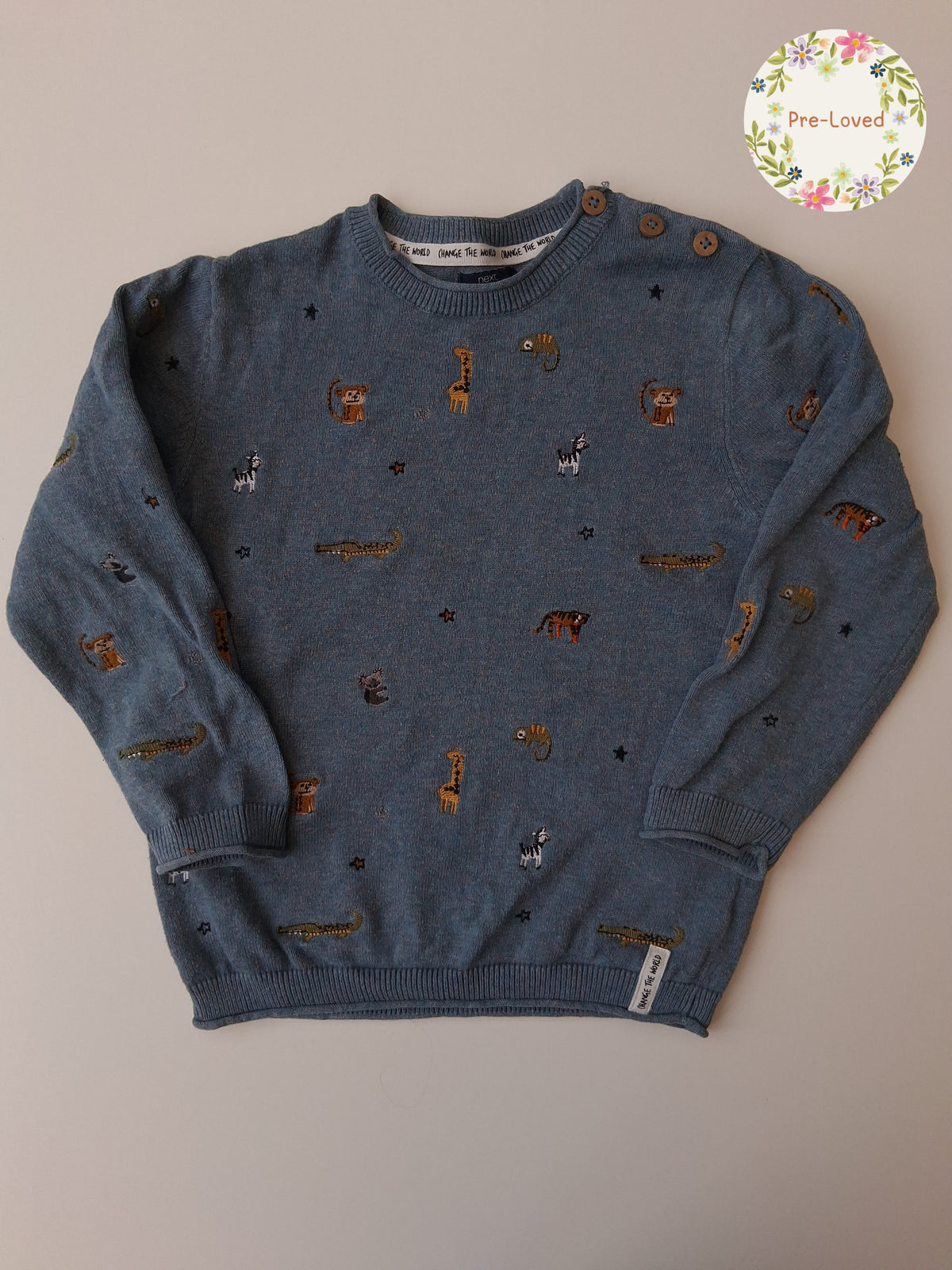 Lightweight Jumper with safari animals - 3-4 years - Next
