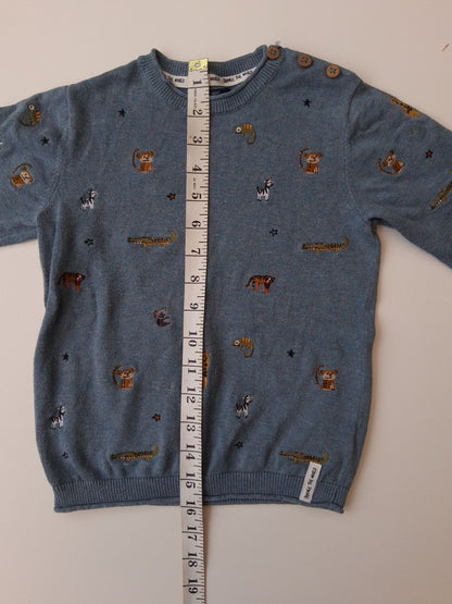 Lightweight Jumper with safari animals - 3-4 years - Next