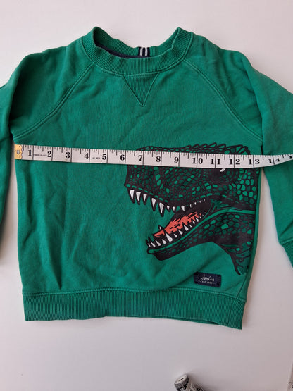 Joules - Dinosaur Sweatshirt - 2-3 years