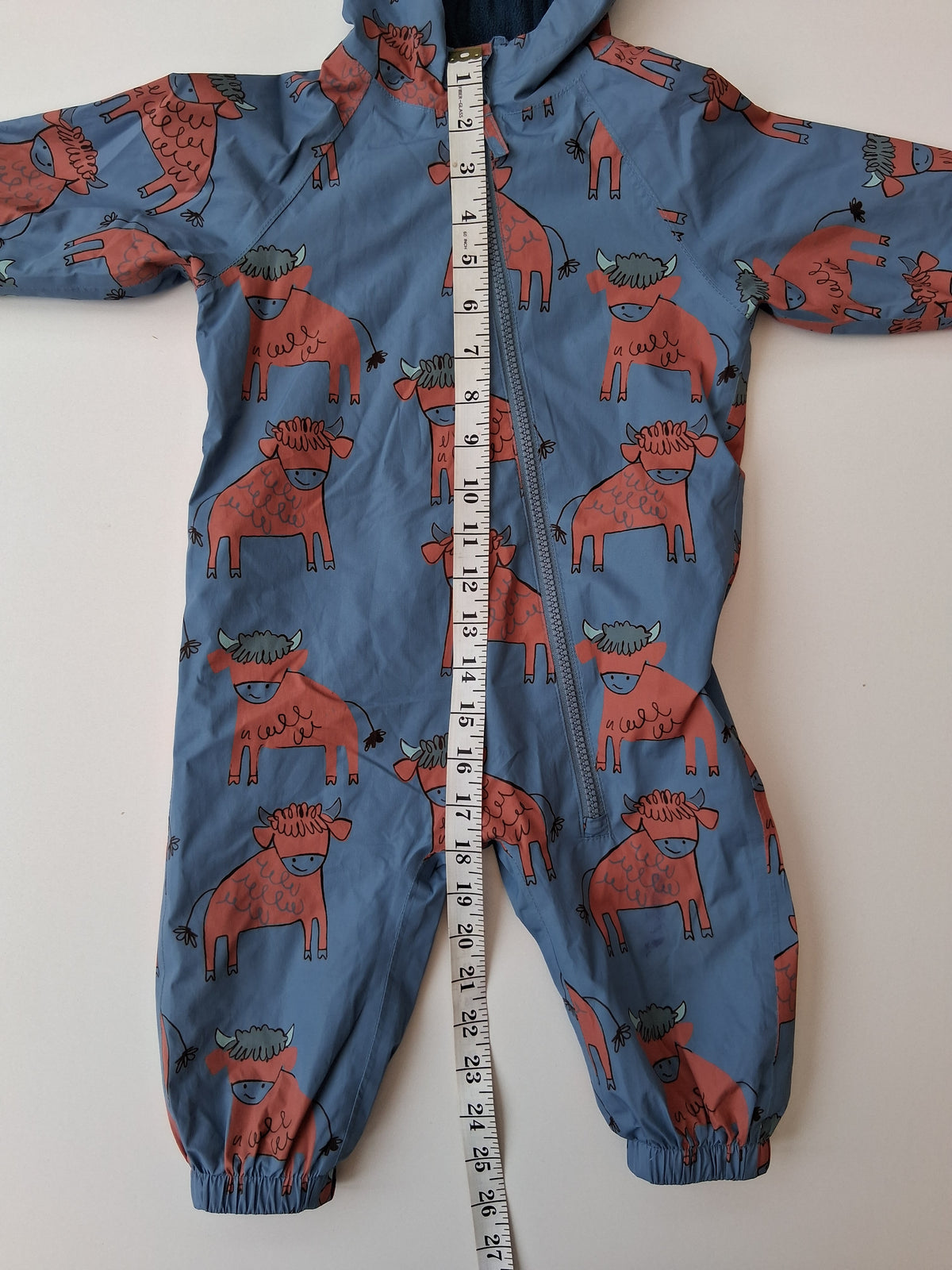 Next - Highland Cow Puddle suit - 9-12 Months