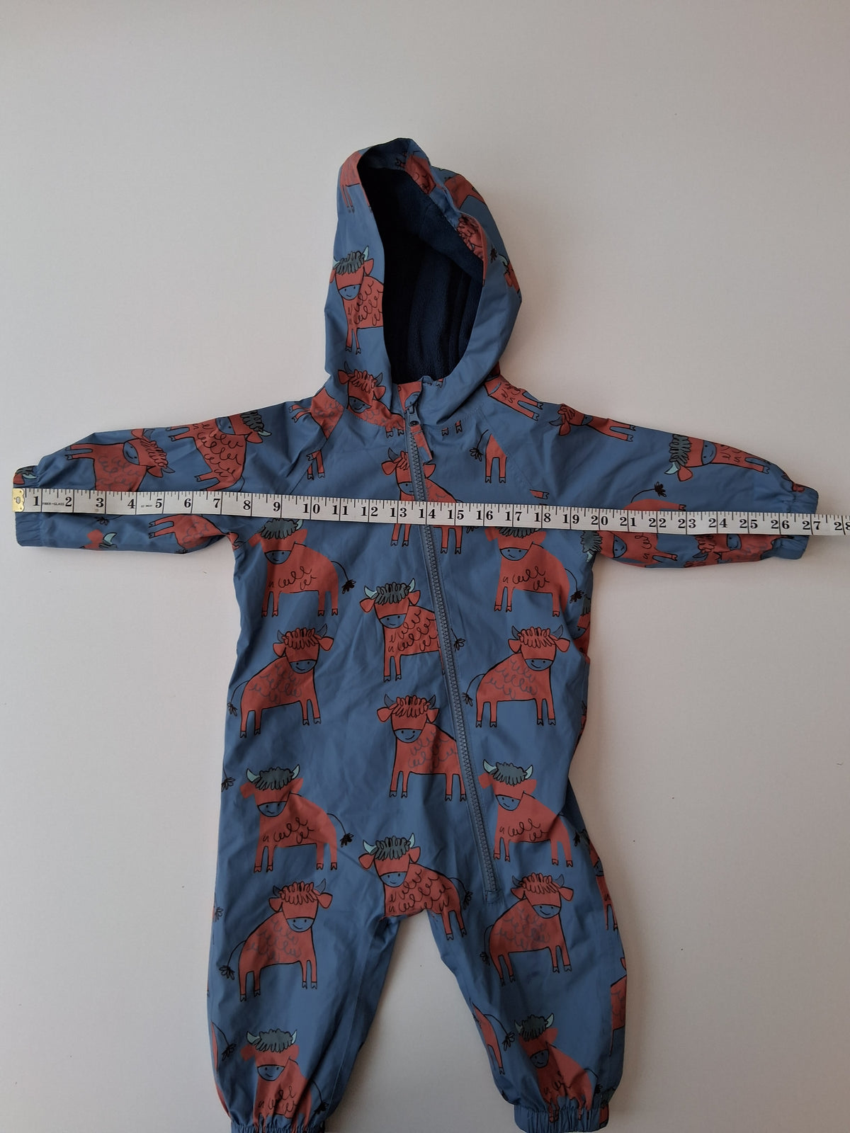 Next - Highland Cow Puddle suit - 9-12 Months