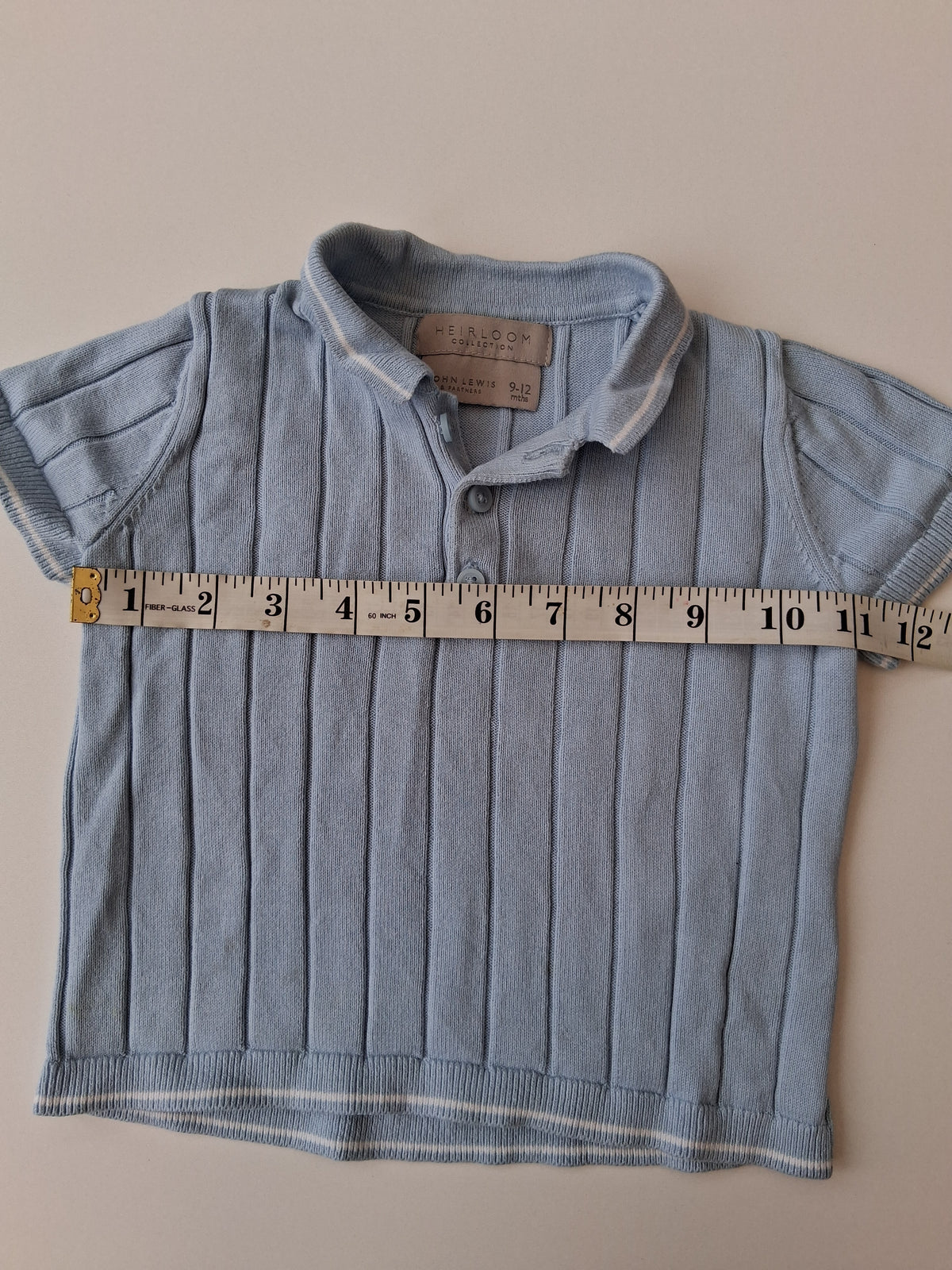 John Lewis - Heirloom Short Sleeve Top - 9-12 Months