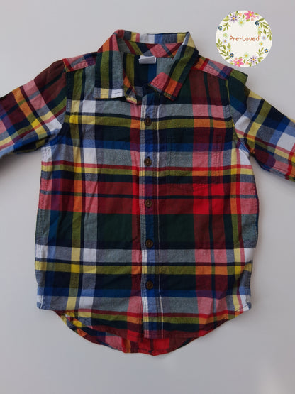 Gap - Checked Long sleeved Shirt - 4 years (3-4 years)