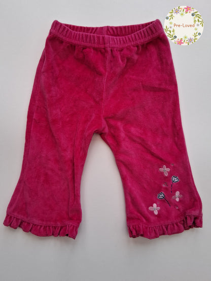 Velour Trousers with floral design - Adams