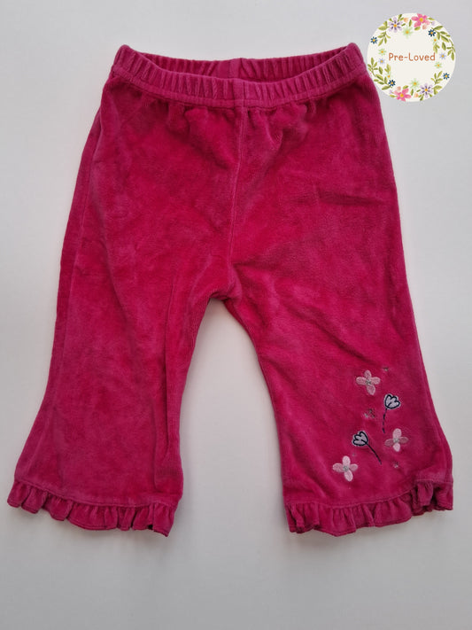 Velour Trousers with floral design - Adams