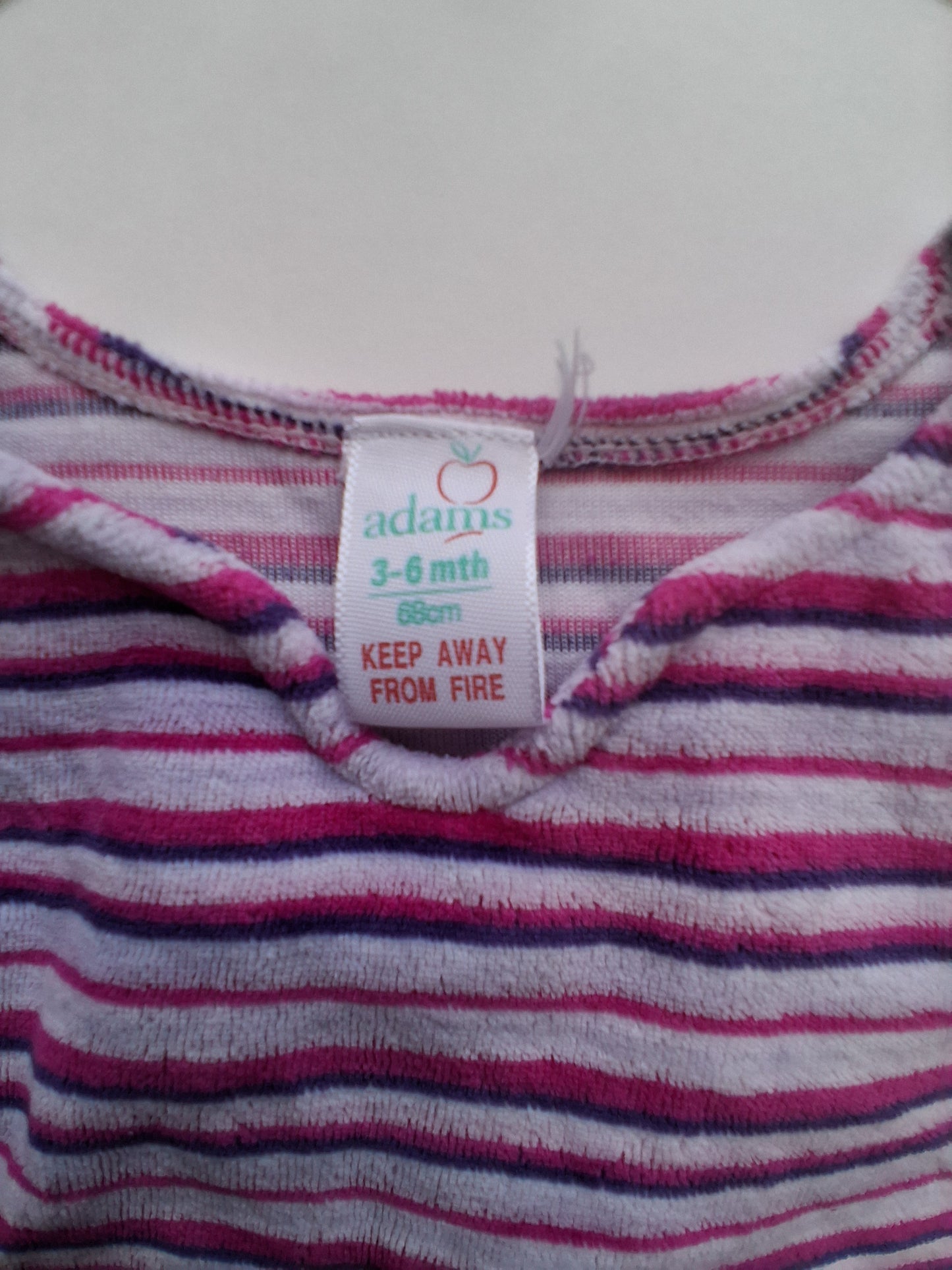 Stripy Velour Top - Adams