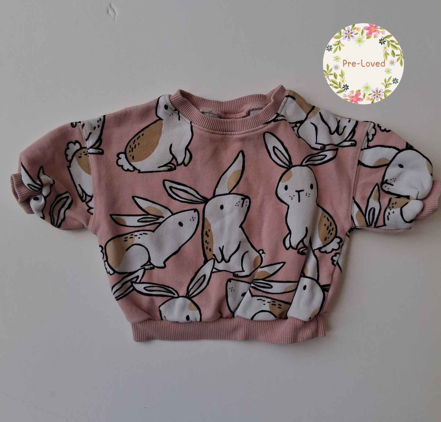 Short sleeve Rabbit Sweatshirt - 3-6 Months - Next