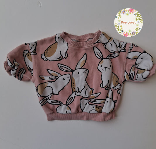 Short sleeve Rabbit Sweatshirt - 3-6 Months - Next
