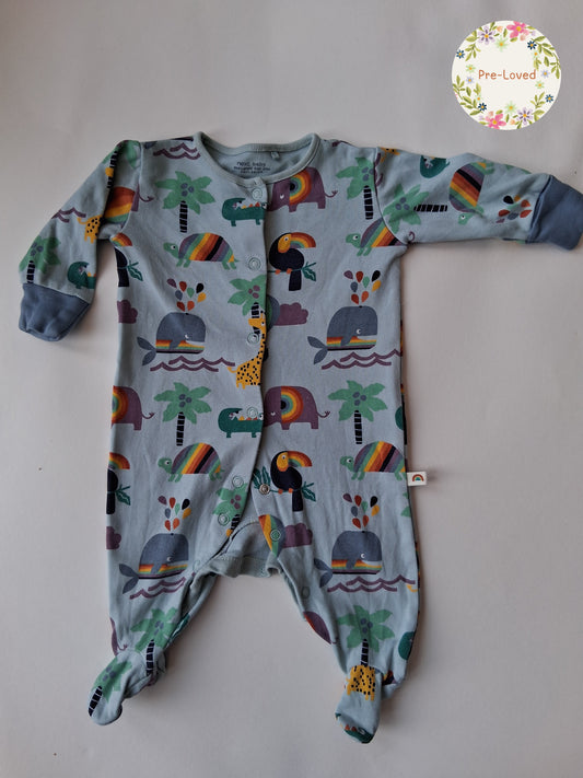 Next Sleepsuit - Jungle animal Design - Up to 3 Months