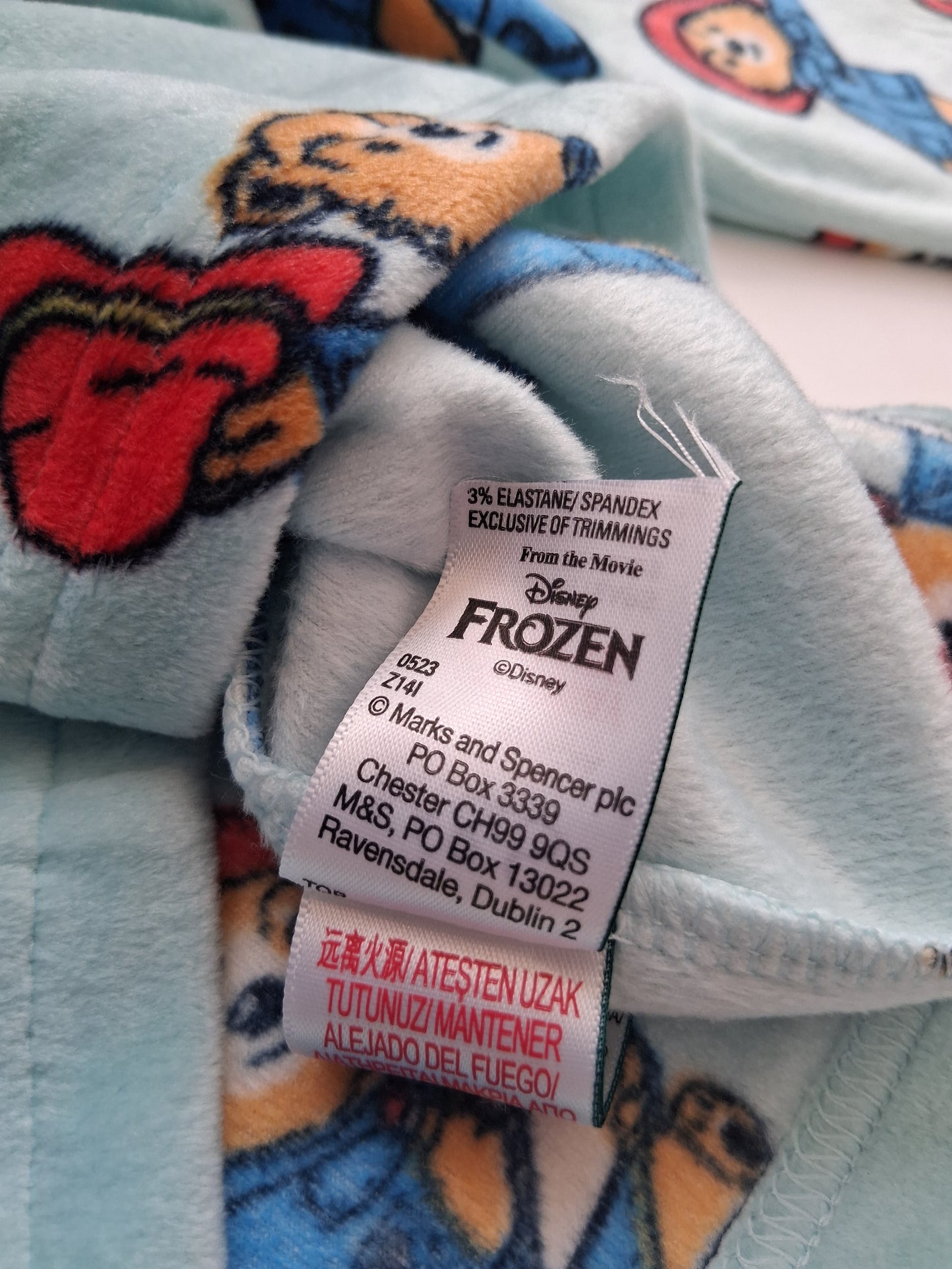Paddington Bear Soft Touch Pyjamas (ex-Marks and Spencers)