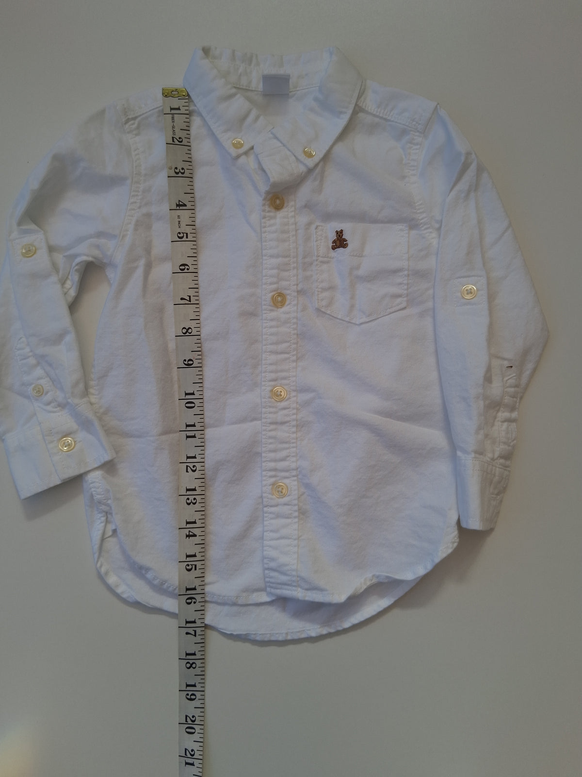 Gap - Boys Longsleeved White Shirt - 3 years (2-3 years)