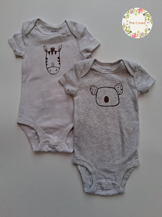Carters short Sleeved bodysuits
