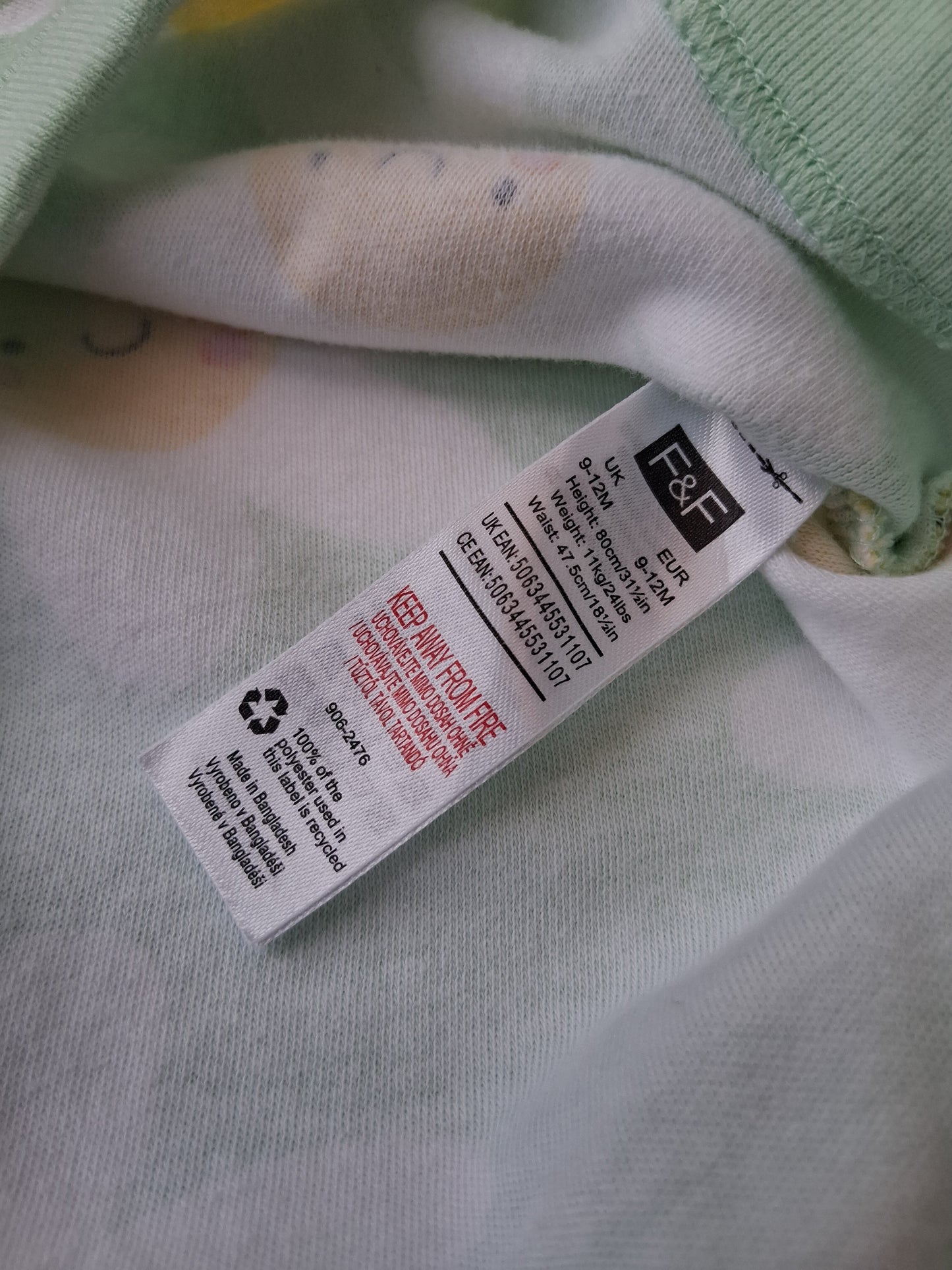 Bodysuit Set - 9-12 Months - F&F Clothing