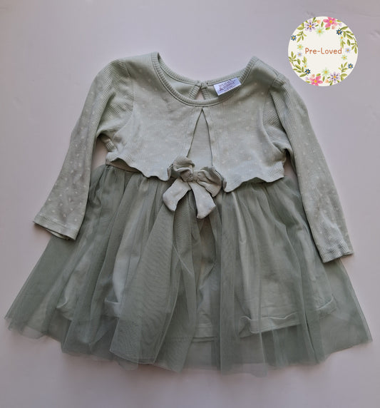 Green Dress - 6-12 Month - Willow & Whistle