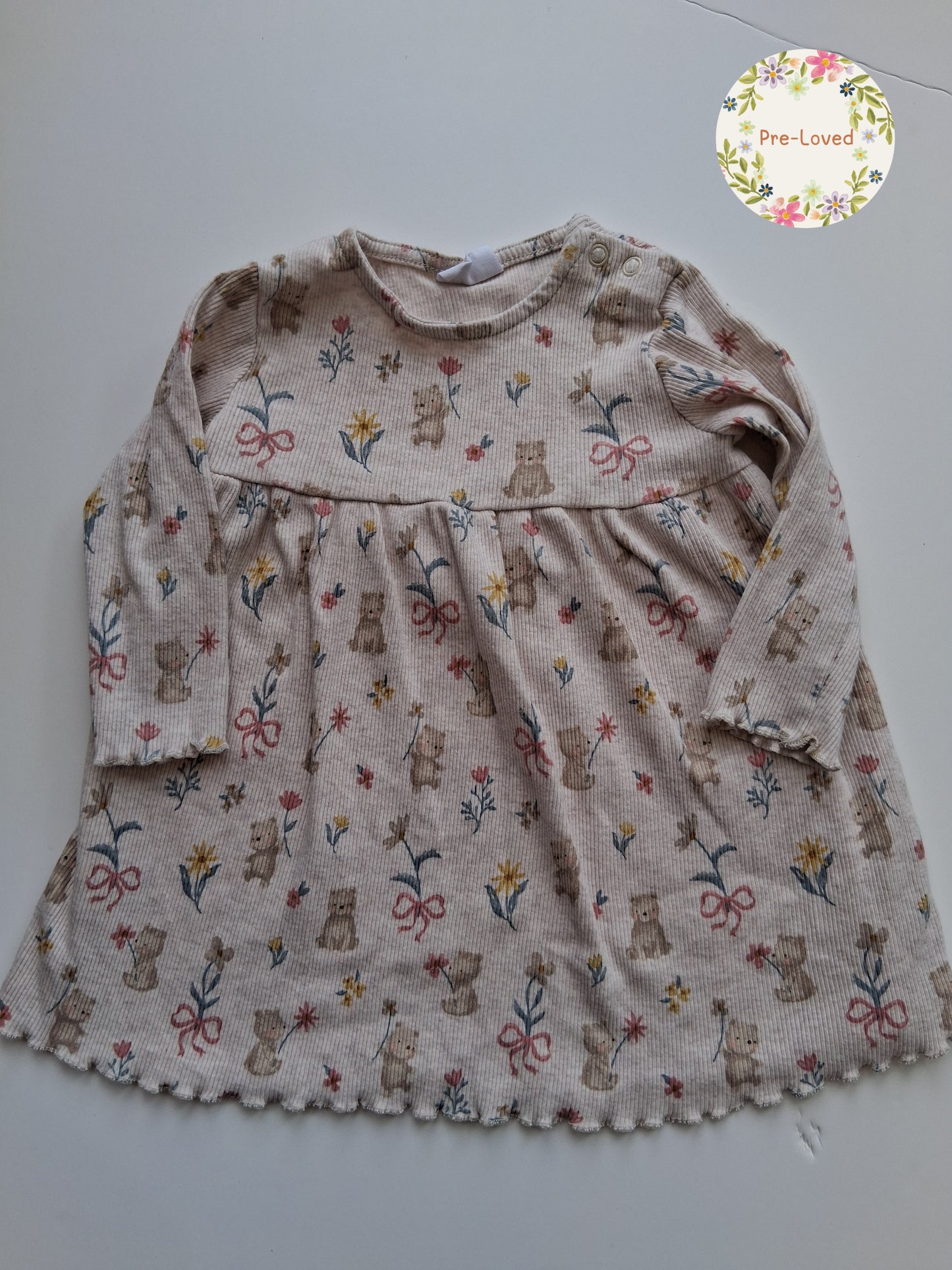 Bear Dress - 6-9 months F&F