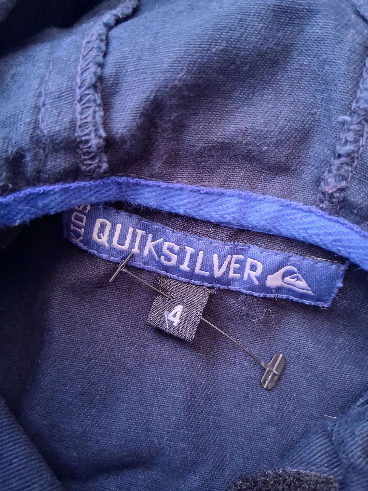 Lightweight Quiksilver Hoodie style outerwear - 3-4 years