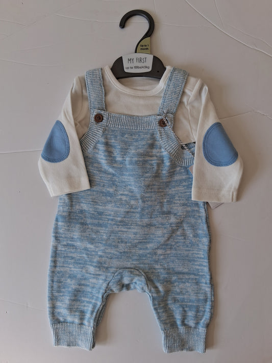 Mothercare Star Dungaree Two-Piece Set