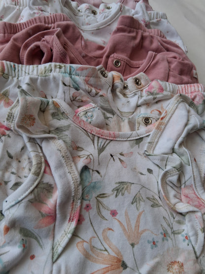 Four Rompers 3-6 Months - Next