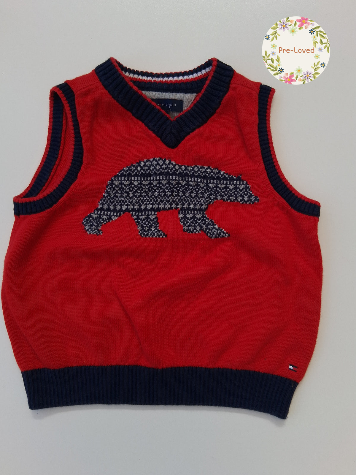 Tommy Hilfiger - Sleeveless Jumper Vest - 24 Months (1-2years)