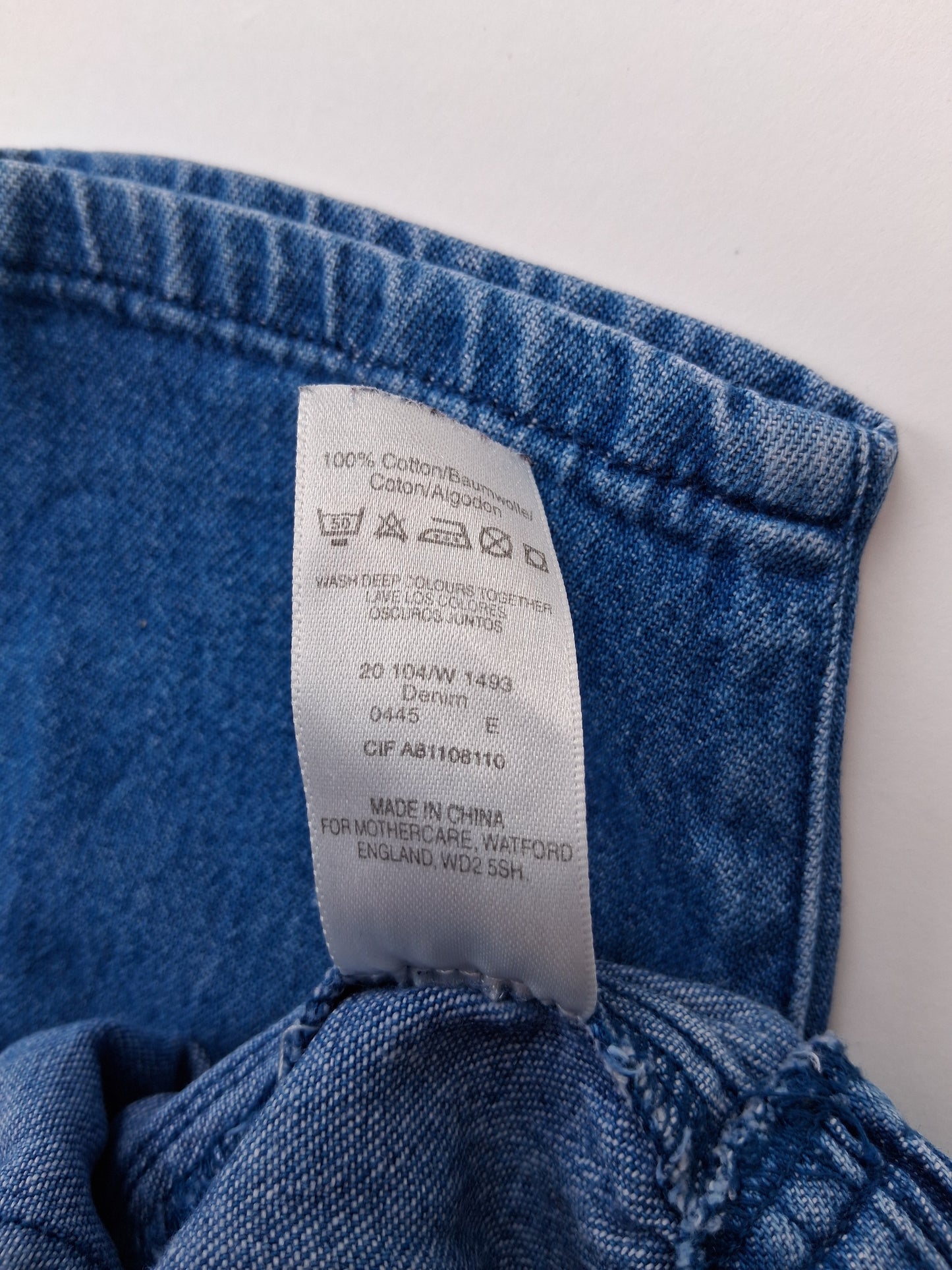 Soft touch Denim jean style trouser - Mothercare