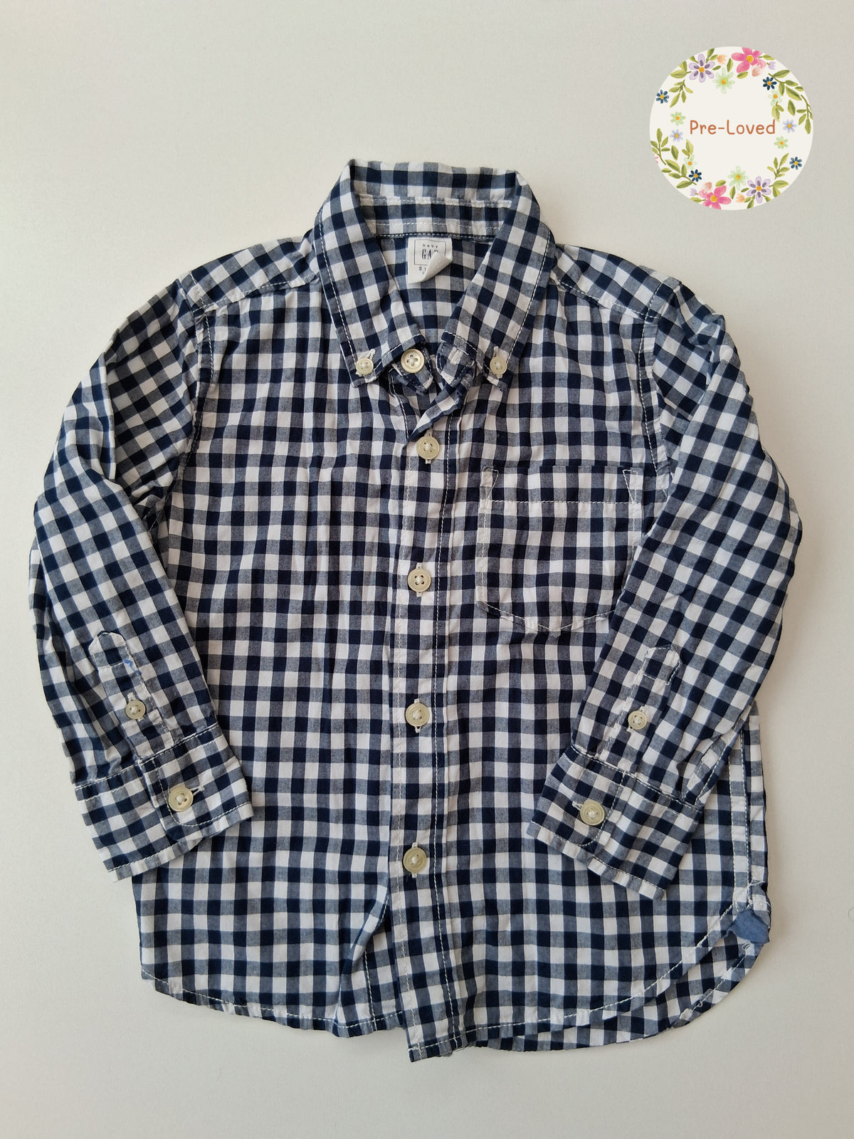 Gap - Boys Long-sleeved Checked shirt - Age 2 (18-24 months)