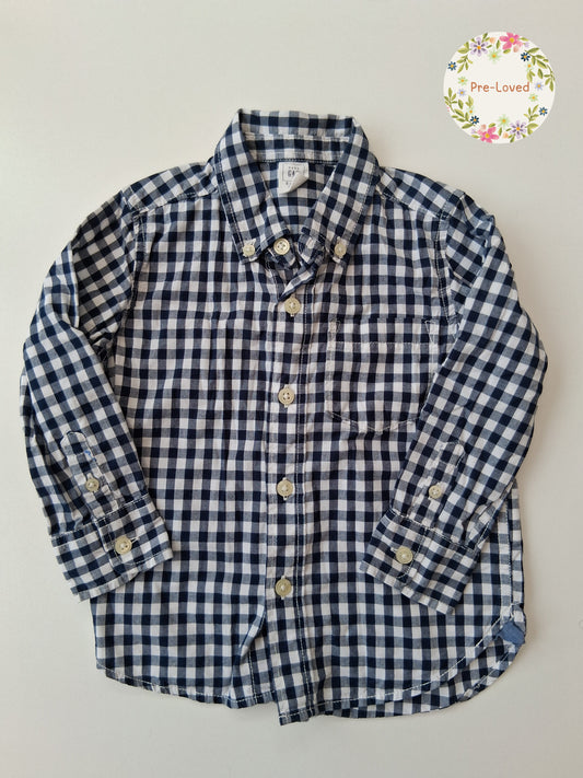 Gap - Boys Long-sleeved Checked shirt - Age 2 (18-24 months)