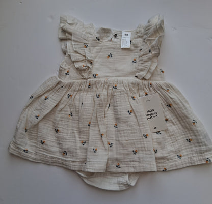 Lightweight Flower Dress - 3-6 Months -  H&M