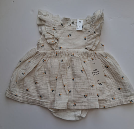 Lightweight Flower Dress - 3-6 Months -  H&M