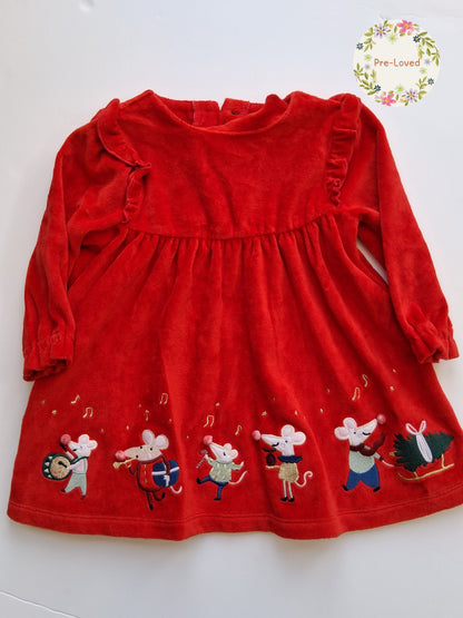 Christmas Dress - 9-12 Months - John Lewis
