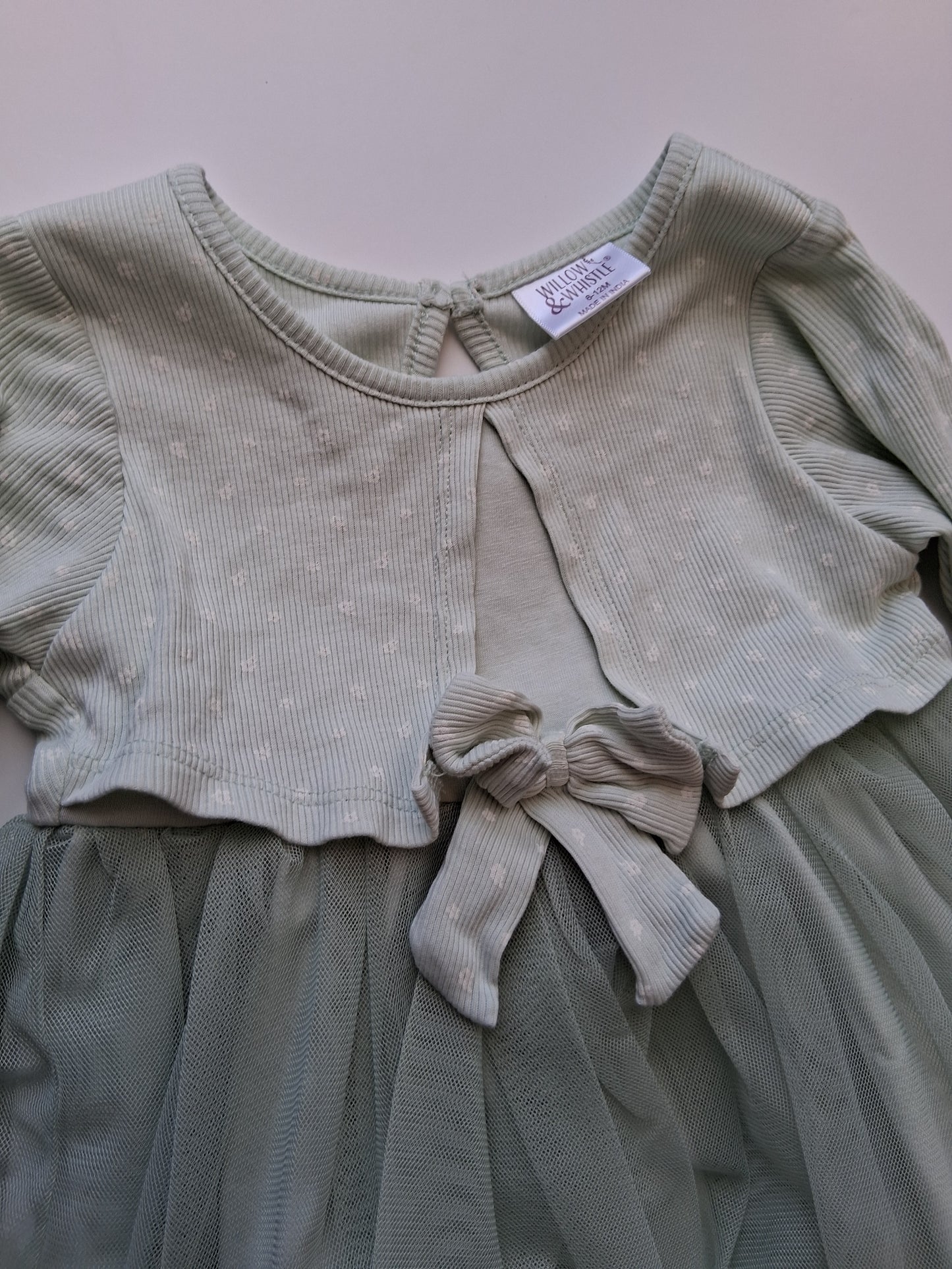 Green Dress - 6-12 Month - Willow & Whistle