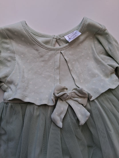 Green Dress - 6-12 Month - Willow & Whistle