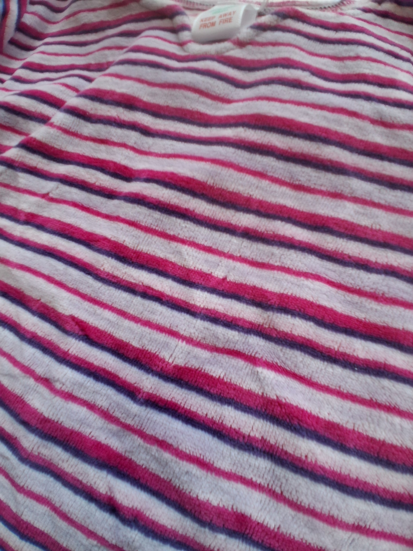 Stripy Velour Top - Adams