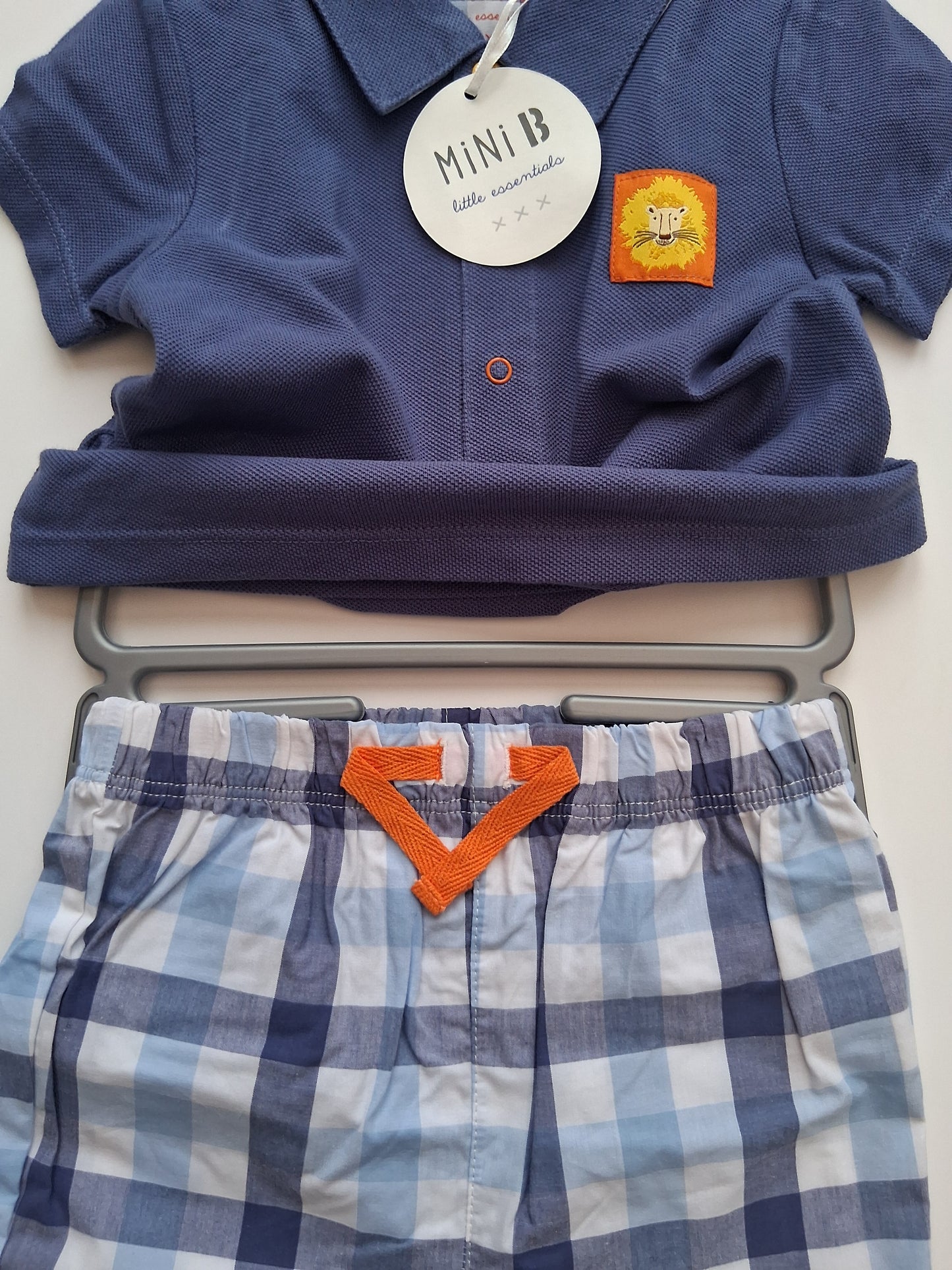 Lion Shorts and Polo Shirt Set - Mini B (Ex-BHS)