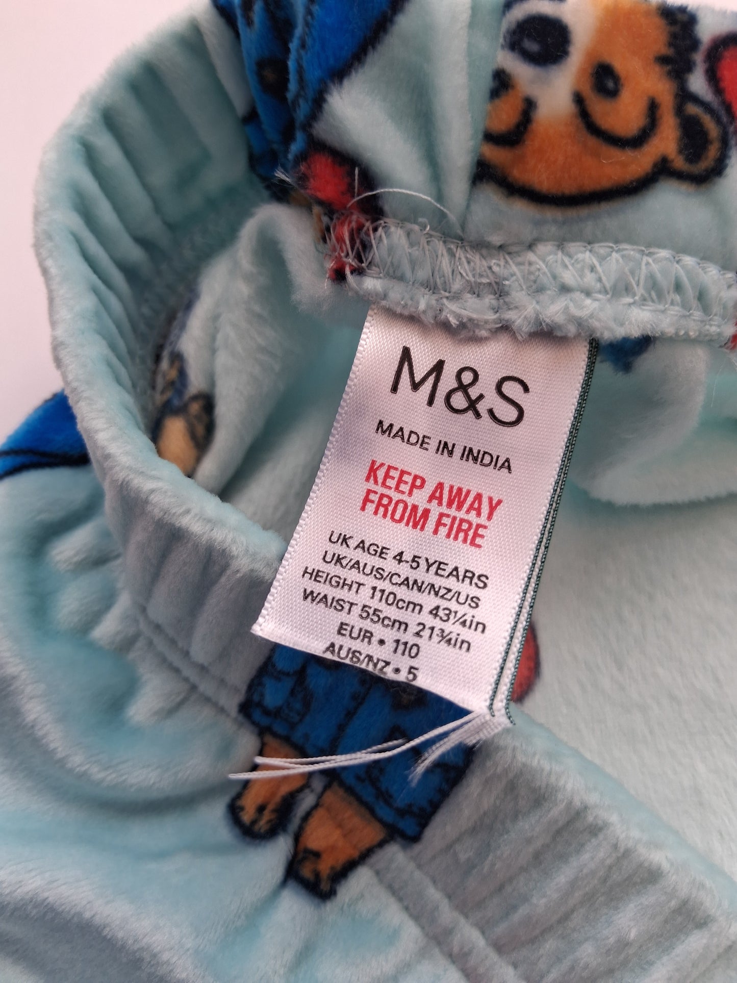 Paddington Bear Soft Touch Pyjamas (ex-Marks and Spencers)