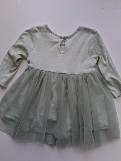 Green Dress - 6-12 Month - Willow & Whistle