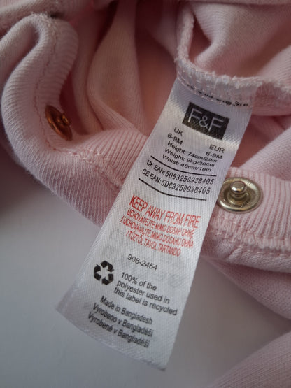 Flower Sleepsuit - F&F 6-9 Months