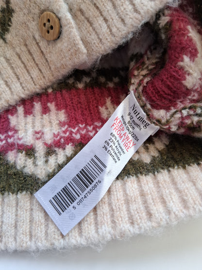 Floral Cardigan - 9-12 Months [Nutmeg]