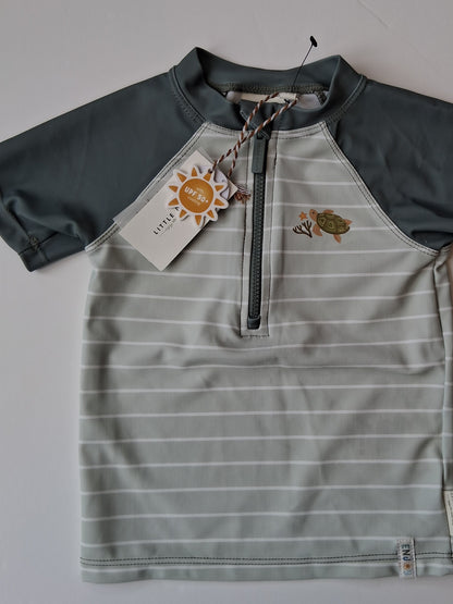Little Dutch Swim T-shirt - Turtle design - 9-12 months
