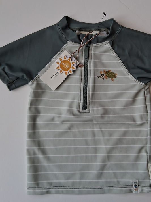 Little Dutch Swim T-shirt - Turtle design - 9-12 months
