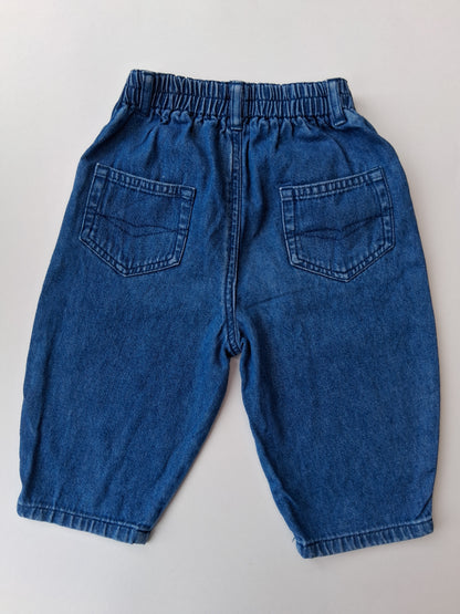 Soft touch Denim jean style trouser - Mothercare