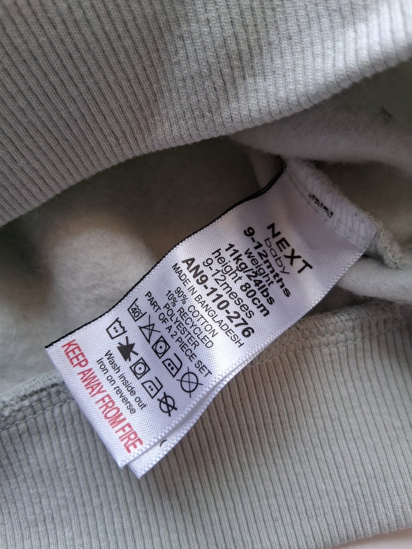 Little Bambino Sweatshirt & Jogger Set - 9-12 Months - Next