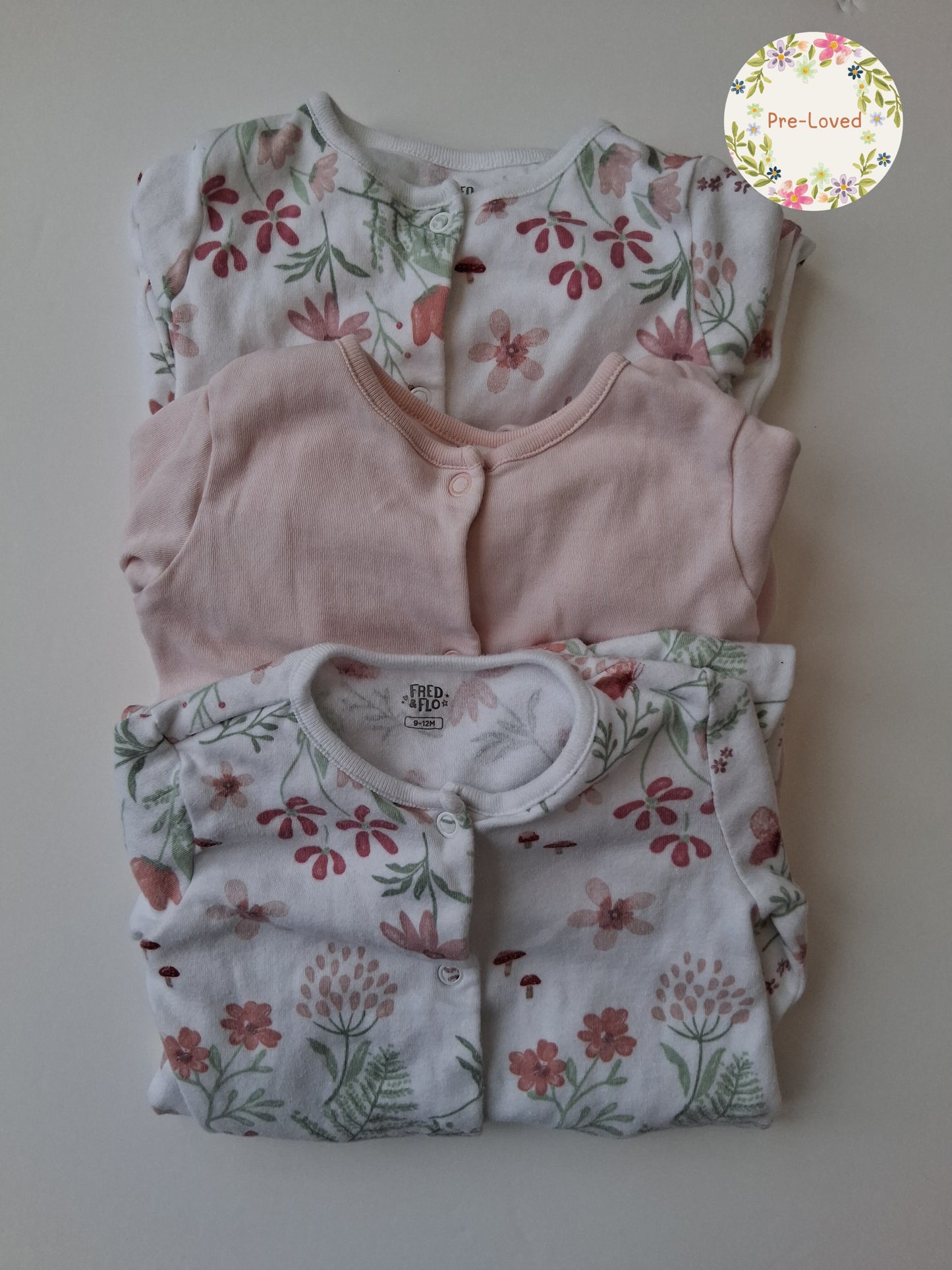 Sleepsuit Set - 9-12 Months - Fred & Flo