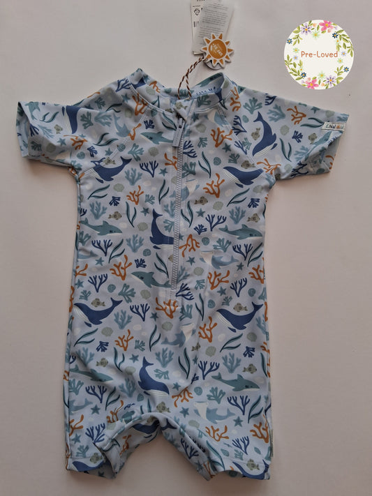 Little Dutch - Short Sleeve Swimsuit - 9-12 Months OLD