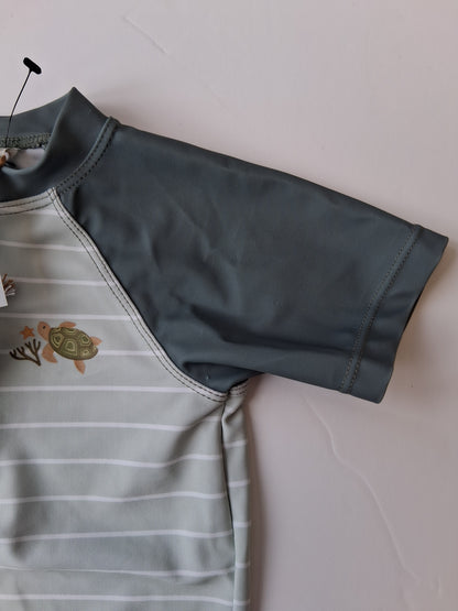 Little Dutch Swim T-shirt - Turtle design - 9-12 months
