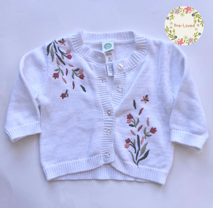 Floral Cardigan - 0-3 Months - Little Me