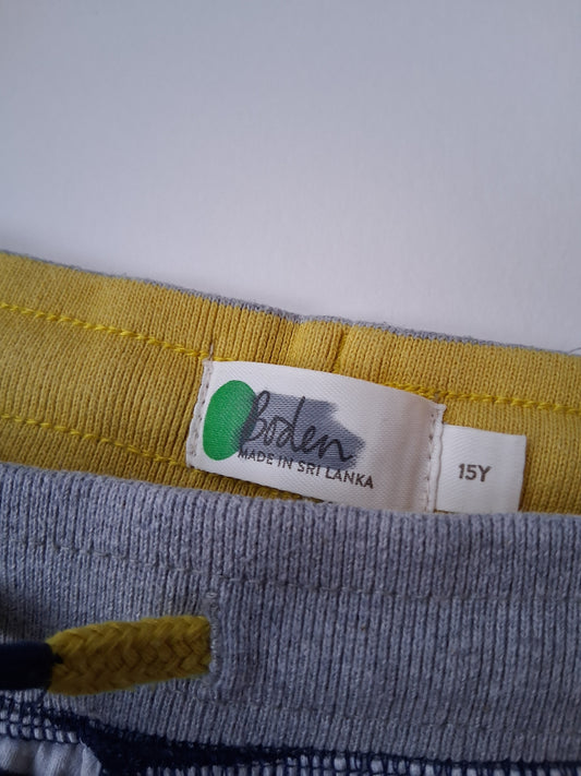 3/4 Length Jersey Striped Trousers - BODEN - Size 14-15 years